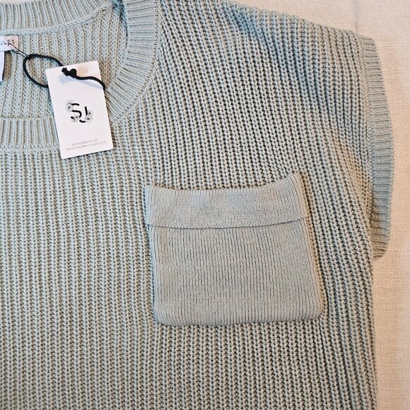Sincerely Jules Cropped Knit Sweater Top  - Size XL - Picture 5 of 6